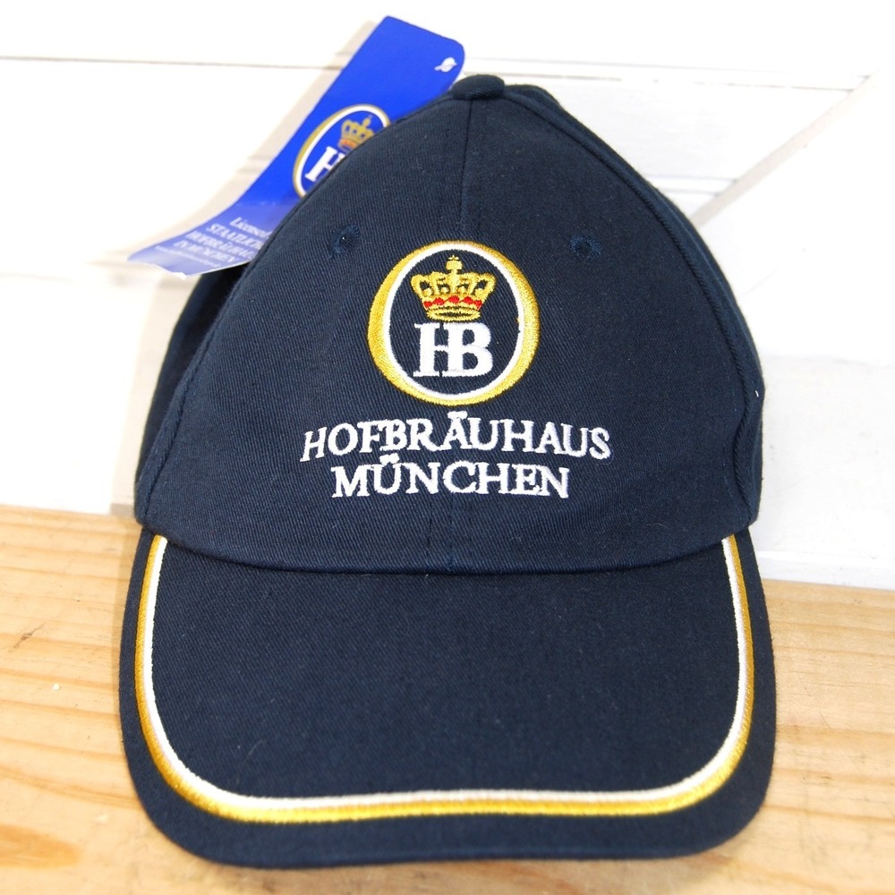 Hofbrauhaus‎ Munchen Hat NWT Cap Adjustable Strap Back HB Embroidered Logo